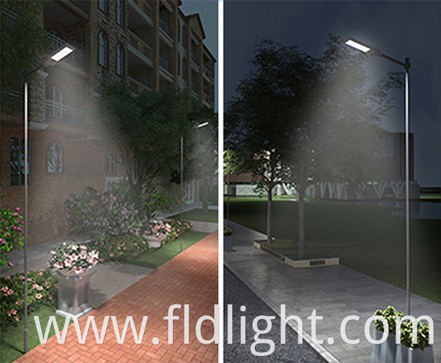 all in one solar street light IP65 Waterproof Outdoor 